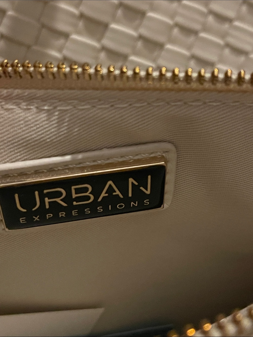 Urban Expressions Cream Woven Tote from the Impeccable Pig - Picture 2 of 4